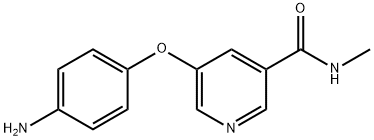 3-Pyridinecarboxamide, 5-(4-aminophenoxy)-N-methyl- Structure