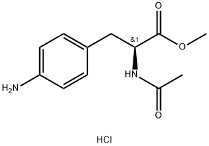 Acetyl-4-amino-L-phenylalanine methyl ester Hydrochloride Structure