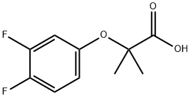 Propanoic acid, 2-(3,4-difluorophenoxy)-2-methyl- Structure