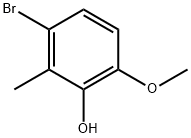 Phenol, 3-bromo-6-methoxy-2-methyl- Structure