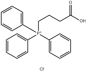 Phosphonium, (3-carboxypropyl)triphenyl-, chloride (1:1) Structure
