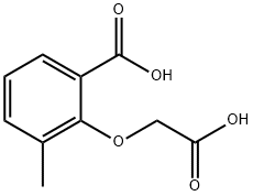 Benzoic acid, 2-(carboxymethoxy)-3-methyl- Structure