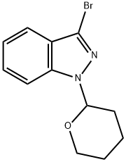 3-Bromo-1-(tetrahydro-2H-pyran-2-yl)-1H-indazole Structure