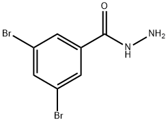 Benzoic acid, 3,5-dibromo-, hydrazide Structure