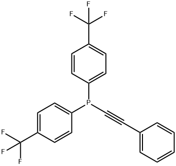 (bis(4-trifluoromethylphenyl)phosphino)phenylacetylene Structure