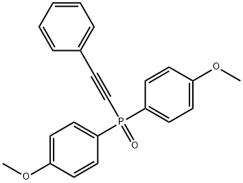 bis(4-methoxyphenyl)(phenylethynyl)phosphine oxide Structure