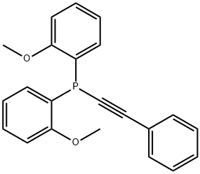 (di-(o-methoxyphenyl)phosphino)phenylacetylene Structure