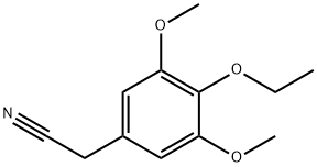 Benzeneacetonitrile, 4-ethoxy-3,5-dimethoxy- Structure