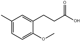 Benzenepropanoic acid, 2-methoxy-5-methyl- Structure