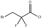 Propanoyl chloride, 3-bromo-2,2-difluoro- Structure