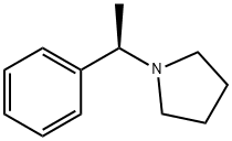 Pyrrolidine, 1-[(1R)-1-phenylethyl]- Structure