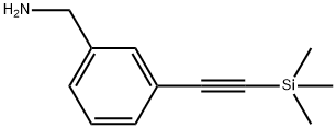 Benzenemethanamine, 3-[2-(trimethylsilyl)ethynyl]- Structure