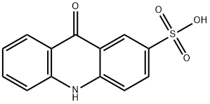 2-Acridinesulfonic acid, 9,10-dihydro-9-oxo- Structure