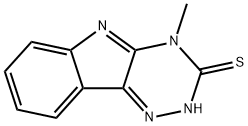 3H-1,2,4-Triazino[5,6-b]indole-3-thione, 2,4-dihydro-4-methyl- Structure