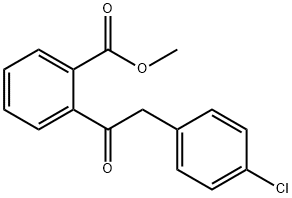 Benzoic acid, 2-[2-(4-chlorophenyl)acetyl]-, methyl ester Structure