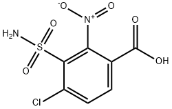 Benzoic acid, 3-(aminosulfonyl)-4-chloro-2-nitro- 구조식 이미지