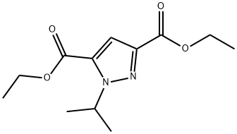 diethyl 1-isopropyl-1H-pyrazole-3,5-dicarboxylate Structure