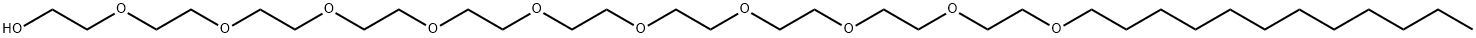 3,6,9,12,15,18,21,24,27,30-Decaoxadotetracontan-1-ol Structure