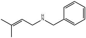 Benzenemethanamine, N-(3-methyl-2-buten-1-yl)- Structure