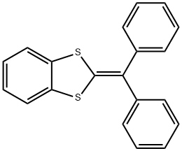 1,3-Benzodithiole, 2-(diphenylmethylene)- Structure