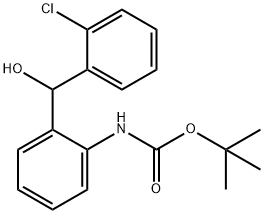 Carbamic acid, N-[2-[(2-chlorophenyl)hydroxymethyl]phenyl]-, 1,1-dimethylethyl ester 구조식 이미지