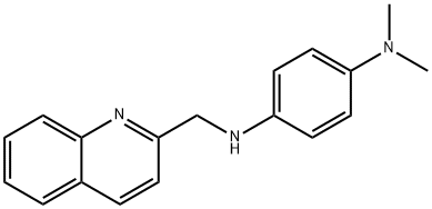 1-N,1-N-dimethyl-4-N-(quinolin-2-ylmethyl)benzene-1,4-diamine 구조식 이미지