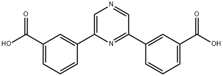 3,3'-(pyrazine-2,6-diyl)dibenzoic acid Structure