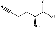 Butanoic acid, 2-amino-4-cyano-, (2S)- Structure