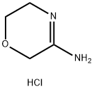 2H-1,4-Oxazin-3-amine, 5,6-dihydro-, hydrochloride (1:1) Structure