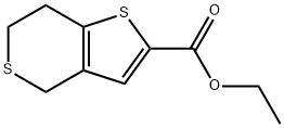 4H-Thieno[3,2-c]thiopyran-2-carboxylic acid, 6,7-dihydro-, ethyl ester Structure