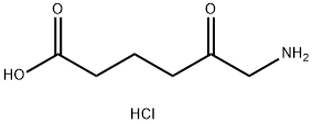 Hexanoic acid, 6-amino-5-oxo-, hydrochloride (1:1) Structure