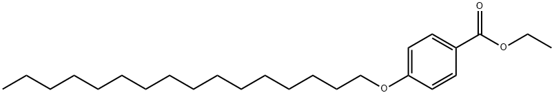 Benzoic acid, 4-(hexadecyloxy)-, ethyl ester Structure