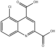 2,4-Quinolinedicarboxylic acid, 5-chloro- Structure