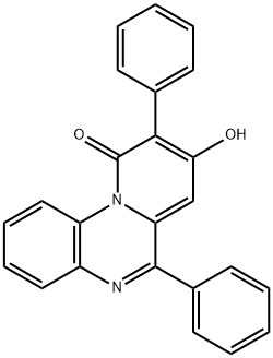 10H-Pyrido[1,2-a]quinoxalin-10-one, 8-hydroxy-6,9-diphenyl- Structure