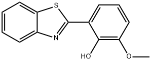 Phenol, 2-(2-benzothiazolyl)-6-methoxy- Structure