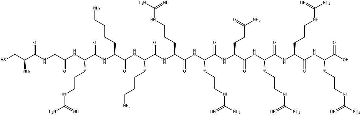 (Cys47)-HIV-1 tat Protein (47-57) 구조식 이미지