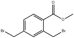 Benzoic acid, 2,4-bis(bromomethyl)-, methyl ester 구조식 이미지