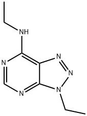 3H-1,2,3-Triazolo[4,5-d]pyrimidin-7-amine, N,3-diethyl- Structure