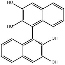 [1,1'-Binaphthalene]-2,2',3,3'-tetrol, (1R)- Structure