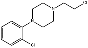 Piperazine, 1-(2-chloroethyl)-4-(2-chlorophenyl)- 구조식 이미지