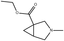 3-Azabicyclo[3.1.0]hexane-1-carboxylic acid, 3-methyl-, ethyl ester Structure