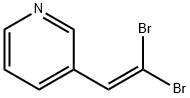 Pyridine, 3-(2,2-dibromoethenyl)- Structure