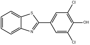 Phenol, 4-(2-benzothiazolyl)-2,6-dichloro- Structure