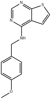 N-[(4-methoxyphenyl)methyl]thieno[2,3-d]pyrimidin-4-amine Structure