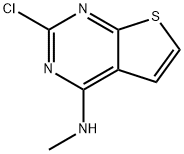 Thieno[2,3-d]pyrimidin-4-amine, 2-chloro-N-methyl- Structure