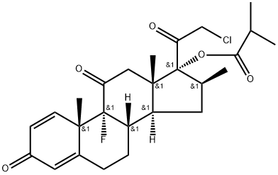 Clobetasone Butyrate EP Impurity I Structure