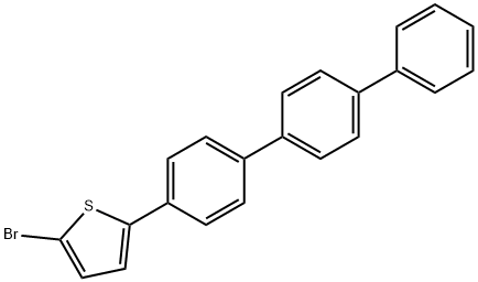 2-Brommo-5-[1,1':4',1'-terphenyl]-yl-thiophene 구조식 이미지