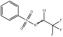 Ethanimidoyl chloride, 2,2,2-trifluoro-N-(phenylsulfonyl)- Structure