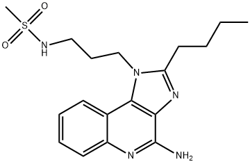 Methanesulfonamide, N-[3-(4-amino-2-butyl-1H-imidazo[4,5-c]quinolin-1-yl)propyl]- Structure