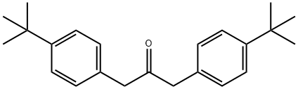 IN1634, 1,3-Bis(4-(tert-butyl)phenyl)propan-2-one 구조식 이미지